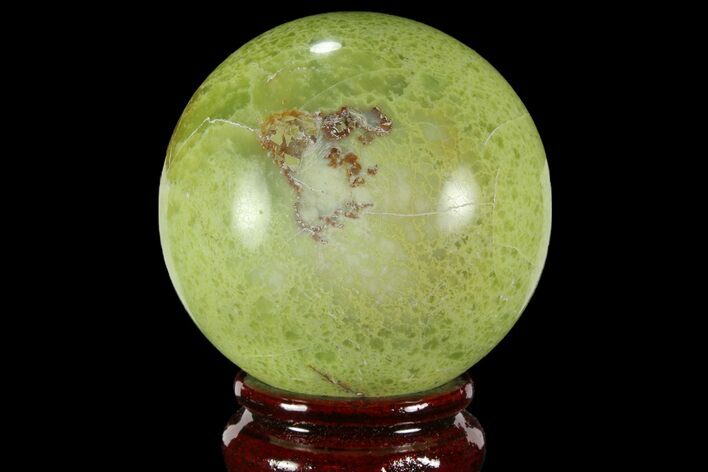 Polished Green Opal Sphere - Madagascar #95858